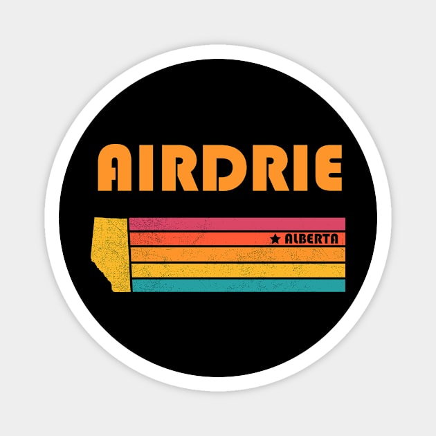 Airdrie Alberta Canada Vintage Distressed Souvenir Magnet by NickDezArts